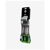Black Diamond Pack 6 rinvii Black Diamond Litewire Quickpack 12 cm verde grigio