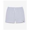 Lacoste Costume da bagno Lacoste Mid Length Striped Textured blu bianco - XL