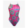 Turbo Costume da bagno Turbo Revolution Comic Donut rosa azzurro donna - S