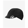 Assos Cappellino Assos Rain Cap nero brillante bianco - M