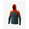 Dynafit Giacca sottile con cappuccio Dynafit Alpine Wind arancione grigio scuro - S