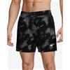 Nike Swim Costume da bagno Nike Swim Contend AOP 5Inch Volley nero grigio - XS