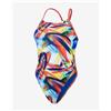 Speedo Costume Speedo Allover Digital Lattice One Piece blu rosso giallo donna - 28