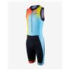 Zone3 Body triathlon Zone3 Activate+ senza maniche blu giallo arancione - XS