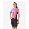 Castelli Body triathlon Castelli PR2 Rosso Corsa manica corta viola nero donna - S