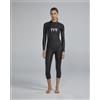 TYR Muta in neoprene TYR Hurricane Category 1 manica lunga nero intenso donna - S