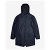 Rains Giacca con cappuccio Rains Long Jacket W3 blu scuro - XL