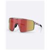 Bliz Occhiali Bliz P001 XL Transparent Dark Grey con lente Red