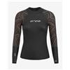 Orca Maglia in neoprene Orca Zeal Top Open Water manica lunga nero arancio grigio donna - XS