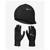 Nike Fitness Set di guanti e berretto Nike Essential nero grigio - L-XL