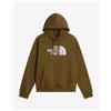 The North Face Felpa con cappuccio The North Face Essential Drew Peak Regular verde oliva - L