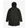 Rains Giacca con cappuccio Rains Long W3 verde scuro - L