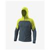 Dynafit Giacca sottile con cappuccio Dynafit Alpine Wind giallo fosforescente grigio scuro - S