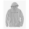 Carhartt Felpa con cappuccio Carhartt Marquette Logo grigio chiaro - L