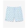 Lacoste Costume da bagno Mid Length Lacoste Crocodile Print blu cielo verde uomo - XL
