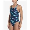 Nike Swim Costume da bagno Nike Swim Hydrastrong Multi PR One Piece blu navy blu celeste donna - 34