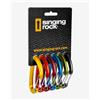 Singing Rock Pack 6 moschettoni Singing Rock Vision Straight multicolor