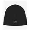 Lacoste Berretto Lacoste Metallic Crocodile nero