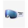 POC Maschera POC Fovea bianco con lente Clarity Highly Intense Partly Sunny Blue