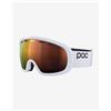POC Maschera POC Fovea Mid bianco con lente Clarity Intense Partly Sunny Orange