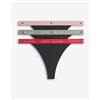 Tommy Hilfiger Tanga Tommy Hilfiger nero rosa verde (3 unità) - XS