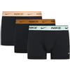 Nike Fitness Boxer Nike Cotton Stretch nero beige marrone verde acqua 3 unità - S