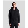 Lyle & Scott Felpa con cappuccio Lyle & Scott Through Full Zip nero - S