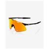 100 Percent Occhiali 100% Hypercraft nero opaco con lente a specchio HiPER rosso