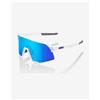 100 Percent Occhiali 100% S3 bianco opaco con lente a specchio HiPER blu