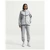 Nike Felpa con cappuccio Nike Sportswear Tech Fleece Windrunner Full Zip grigio donna - XL