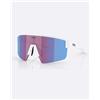 Bliz Occhiali Bliz P004 Bianco Opaco con lente Nano Optics Rosa Violet Specchio Blu