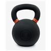 Leffort Kettlebell ferro Leffort 28 kg nero arancione