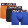 Nike Fitness Boxer Nike Brief Logo blu nero arancione (3 unità) - L