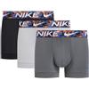Nike Fitness Boxer Nike Trunk Logo nero bianco grigio (3 unità) - L