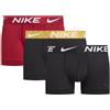 Nike Fitness Boxer Nike Trunk Logo rosso nero senape (3 unità) - M