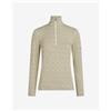 Icebreaker Maglia Icebreaker Merino 260 Oasis Vertex Crewe Alpine Geo Half Zip beige donna - XS