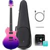 Enya Nova Go Sonic Chitarra Elettrica Smart Fibra di Carbonio Cosmic Purple