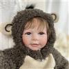 PremiumTech Bambola Reborn Lisa 55 cm Realistica Neonata Morbida Dipinta a Mano