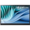 LG 16MR70.ASDWU + view Gram USB-C (2560 x 1600 pixel, 16"), Monitor, Argento