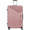 EZZYROL Valigia rigida in ABS leggera a 4 ruote con serratura a combinazione TSA, cabina media, grande, XXL, trolley da viaggio rigido e set, Oro rosa, Large 28, Valigia