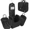 LPQKCcY Beauty case da appendere per uomo e donna, Nero , Minimalista
