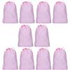KAJNBN Sacchetti per Scarpe da Viaggio Coulisse 10 Pezzi Rosa Non Tessuto Grande Capacità per Organizzare Scarpe e Abbigliamento a Casa in Viaggio