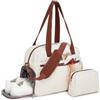 KONO Borsa da Viaggio Donna 40x30x20 cm, Bagaglio a Mano 24 L, Set 2 Pezzi | Nylon idrorepellente con vano scarpe, scomparto bagnato, tracolla imbottita e numerose tasche interne ed esterne