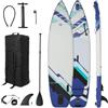 Amazon Basics Tavola SUP Gonfiabile con Kit Accessori Completo, 335cm x 84cm, 12kg, per Paddle, Surf, Pesca e Yoga, Blu
