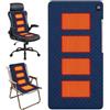 Foreverup 45 X 90 cm Termoforo Elettrico, Cuscino Riscaldato USB | Cuscino Riscaldante Elettrico con 4 Zone Di Riscaldamento, 3 Livelli, Cuscino Da Stadio Per Gite, Campeggio, Sedia A Sdraio