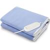 FLM SYSTEM Scaldaletto Elettrico Singolo 150x80 cm 60W - Coperta Elettrica Termica con 3 Livelli di Temperatura, Protezione Surriscaldamento, Lavabile in Lavatrice, Comando Removibile