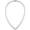 Generic Collana da tennis a forma di catena di diamanti Moissanita di colore D