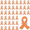 PATIKIL 50 Pcs Spille A Nastro Arancioni Con Fermaglio A Scatto Smaltato | Per Eventi Di Raccolta Fondi E Supporto Pubblico