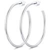 GoldChic Orecchini Cerchio Donna Semplici, Leggeri e Comodi Larghezza 2 mm | Leggeri e Ipoallergenici, Argento/Oro/Oro Rosa/Nero, 15 mm/20 mm/30 mm/40 mm/50 mm/60 mm/70 mm/80 mm/90 mm/100 mm