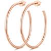 GoldChic Orecchini Cerchio Donna Semplici, Leggeri e Comodi Larghezza 2 mm | Leggeri e Ipoallergenici, Argento/Oro/Oro Rosa/Nero, 15 mm/20 mm/30 mm/40 mm/50 mm/60 mm/70 mm/80 mm/90 mm/100 mm